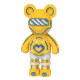 Конструктор 3D Magic Blocks у формі ведмедика 4031 деталь Bearbrick "Kisses" Жовтий Love Yellow Bear
