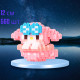 Конструктор 3D Magic Blocks у формі "Мультгерої" рожевий 12 см