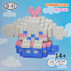 Конструктор 3D Magic Blocks у формі "Мультгерої" рожевий 12 см