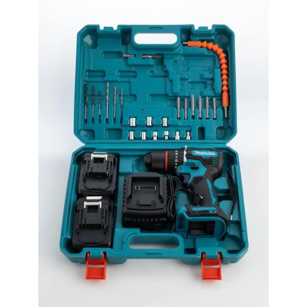 Акумуляторний гайковерт шурупокрут Makita 24v ручний  для дому з набором інструментів, акумуляторна дріль