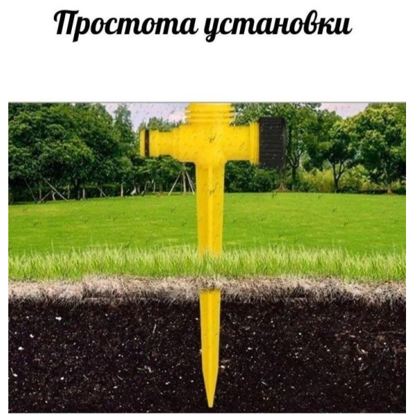 Розбризкувач для поливання газону, Садовий спринклер з обертанням на 360, Спринклери для поливання саду