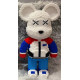 Конструктор Magic Blocks 4300 деталей у формі ведмедика Bearbrick Футболіст, Конструктор 3д наноблок