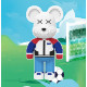 Конструктор Magic Blocks 4300 деталей у формі ведмедика Bearbrick Футболіст, Конструктор 3д наноблок