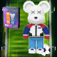Конструктор Magic Blocks 4300 деталей у формі ведмедика Bearbrick Футболіст, Конструктор 3д наноблок