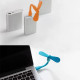 Гнучкий usb мінівентилятор універсальний, портативний usb вентилятор від повербанка та ноутбука