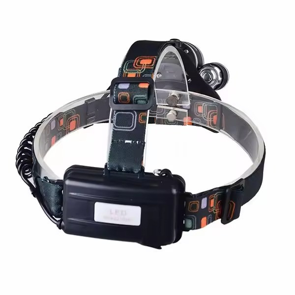 Налобний ліхтар на акумуляторі 18650 Led headlight RJ 3000 з лінзою Ліхтарик на лоб, Ліхтарик на голову