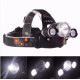 Налобний ліхтар на акумуляторі 18650 Led headlight RJ 3000 з лінзою Ліхтарик на лоб, Ліхтарик на голову