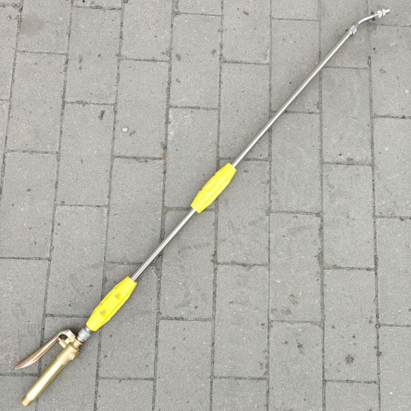 Штанга для обприскувача 1,5 метри з металевою ручкою, телескопічна вудка для обприскувача