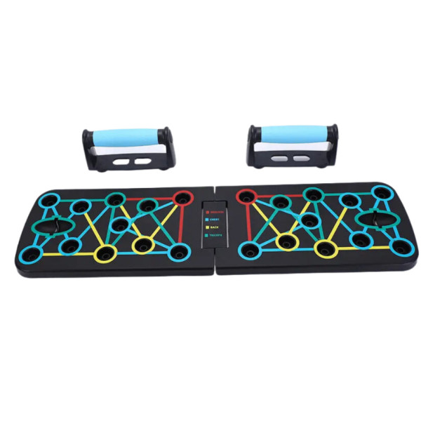 Багатофункціональна дошка для віджимань 11-в-1 Push Up Rack Board Тренажер з еспандерами та упорами