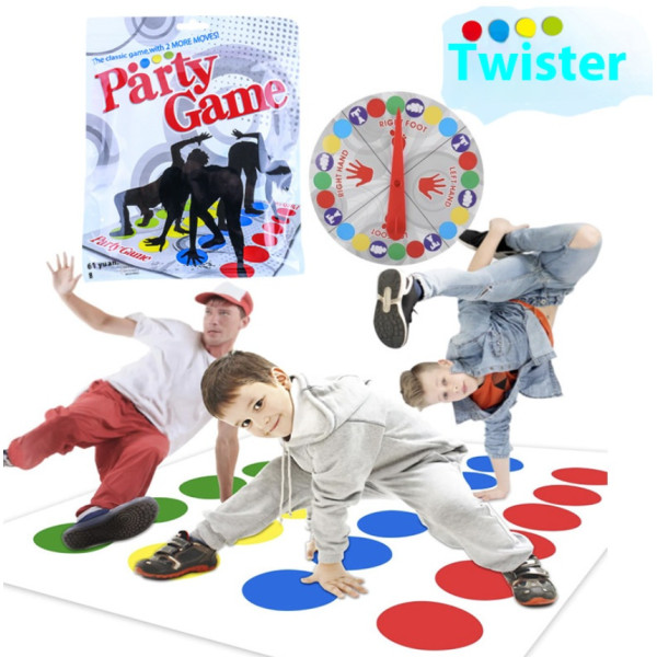 Підлогова гра Твістер 160 × 112 см для дітей і дорослих Twister Dance Party Game