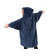 Толстовка плед Huggle Hoodie з рукавами 80 x 100 см теплий худі з капюшоном і великою кишенею для рук унісекс