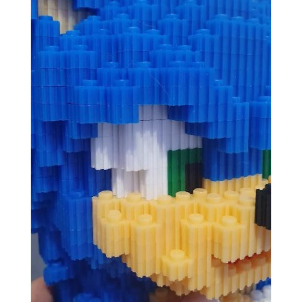 Конструктор Сонік 32 см 1900 деталей із блоків 3D Magic Blocks "Sonic the Hedgeh" Блокові конструктори