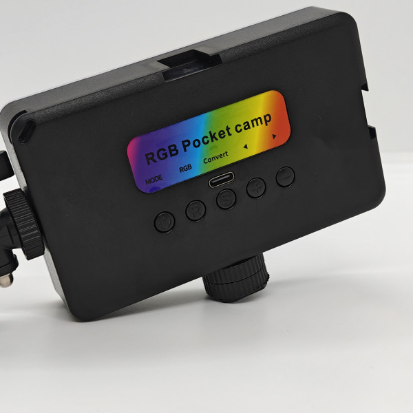 Портативний RGB відео світло на акумуляторі для телефону | Накамерний кишеньковий відео світло | Фітолампа