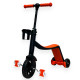Дитячий самокат-біговел 3 в 1 трансформер, червоний, велосипед з педалями та підстаканником