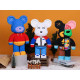 3D конструктор Magic Blocks «Dissected companion» Bearbrick 50 см - блоковий ведмедик у стилі KAWS, 4000+ деталей