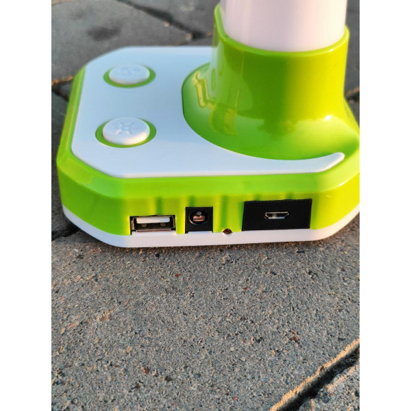 Акумуляторний настільний usb вентилятор із лампою, акумуляторні вентилятори, Вентилятор портативний