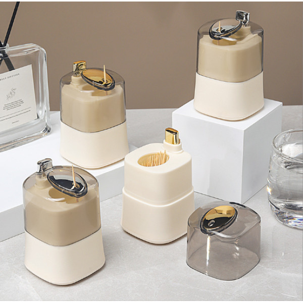 Подставка для зубочисток автоматическая Press TYPE Toothpick box органайзер  диспенсер на кухню держатель