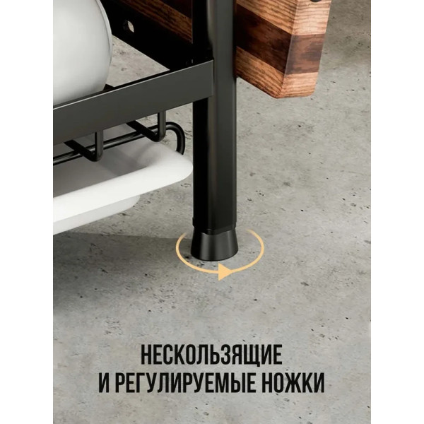 Сушарка для посуду настільна Double layered bowl rack Кухонний органайзер для сушіння та зберігання посуду