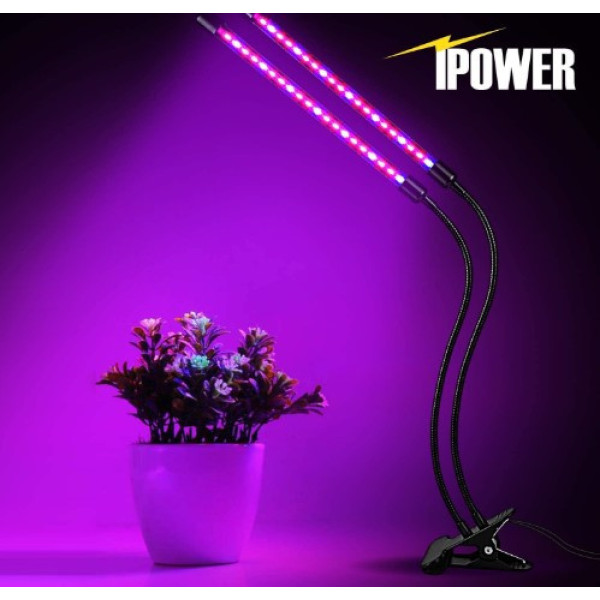 Настільна фітолампа повного спектра на прищіпці, 2 USB LED-фітолампа для рослин і кольорів, фітосвітильник