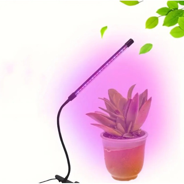 Настільна фітолампа повного спектра на прищіпці, 1 USB LED-фітолампа для рослин і кольорів, фітосвітильник