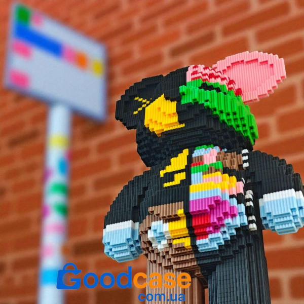3D конструктор Magic Blocks «Dissected companion» Bearbrick 50 см - блоковий ведмедик у стилі KAWS, 4000+ деталей
