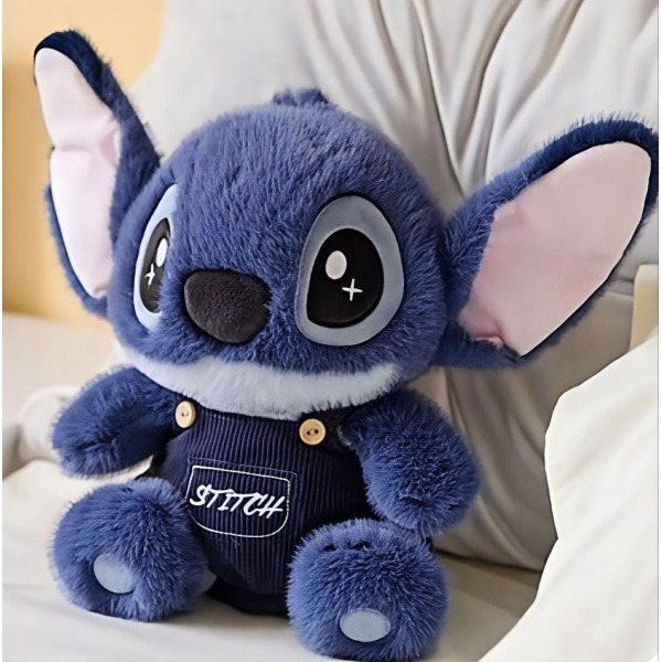 Стіч у комбінезоні 30 см Stitch, м'яка іграшка Стіч дісней у костюмі на подарунок дорослому та дитині