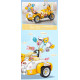 3D Конструктор Мотоцикл із ведмедиками Healing Moe Motorcycle байк жовтого кольору 19 см